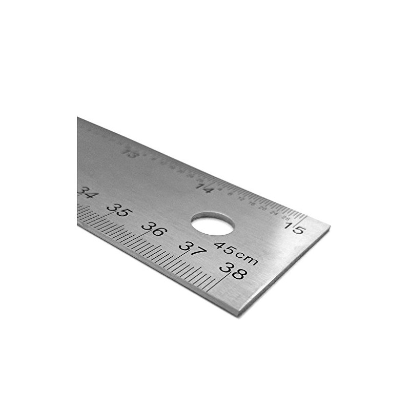 Pacific Arc 42 Inch T Square, Traditional Stainless Steel, Graduated