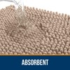smiry Chenille Bath Mat, 40 x 60 cm, Non-Slip Super