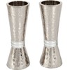 Conical Shaped Hammered Candlesticks/Silver Rings …
