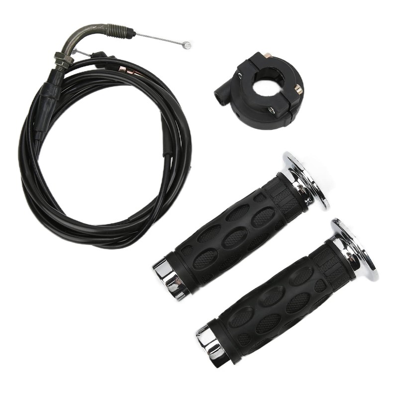 VOBOR 7/8in Throttle Grips with Cable Housing Holder, Handlebar Twist