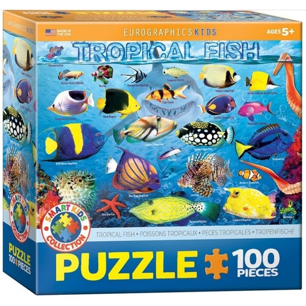 EuroGraphics Tropical Fish 100Piece Puzzle, Multi-Colored