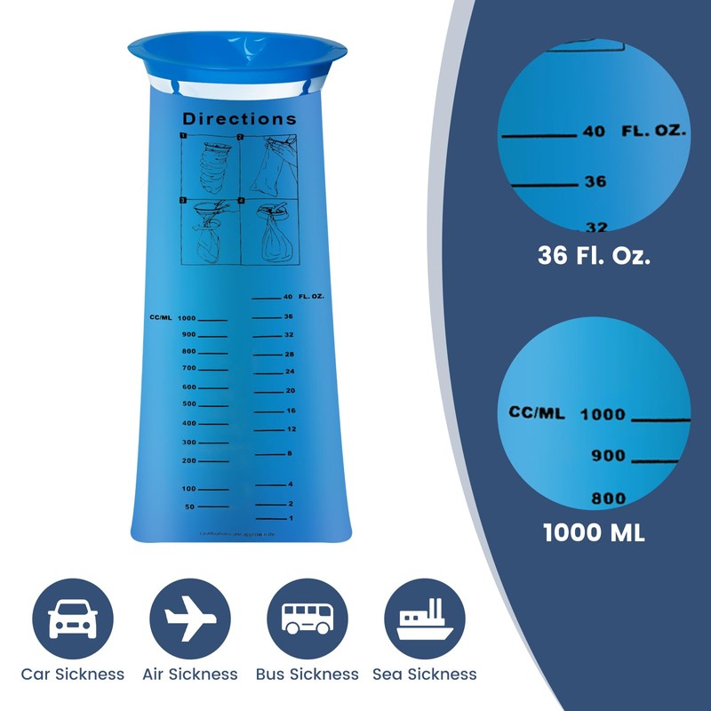 YTian rain 50 Pack Emesis Bag, Disposable Vomit Bags, Disposable