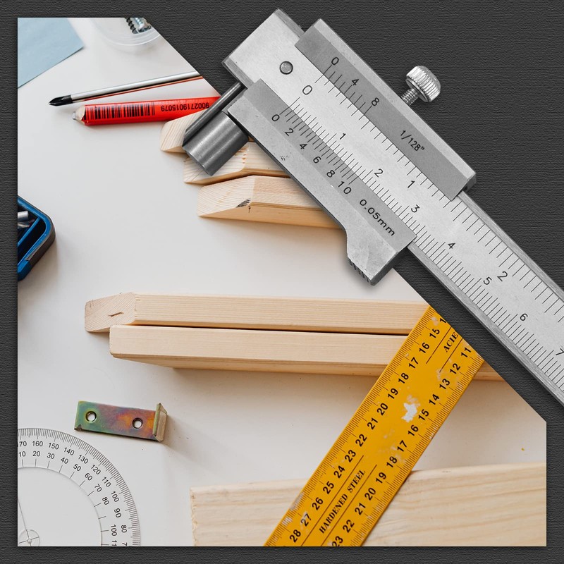 Aiyomi 0-200 mm Marking Caliper Marking Gauge with Locking Screw