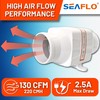 SEAFLO 3" In-Line Marine Bilge Air Blower - 12V, 130