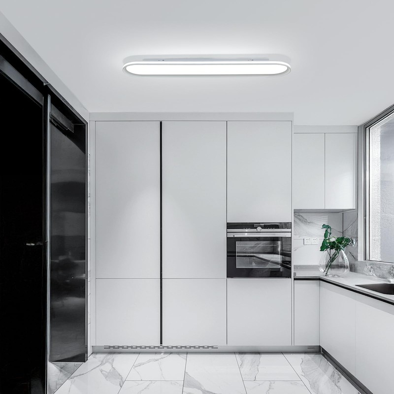 Naroume 37.4" Metal LED Ceiling Light,Slim, Edge Lit - 55W