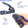 CHZHLM RJ45 Crimp Tool Kit All in One Pass Through