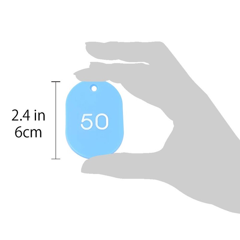 Cloak Tickets A-Type (50 pieces) 1-50 Sky Blue 11009 Product