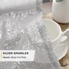 TERLYTEX Silver Curtains for Living Room, Metallic Silver Foil Sparkle