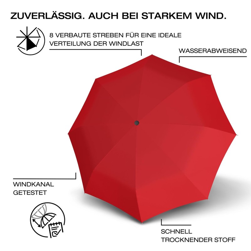 Knirps I.200 Medium Duomatic Pocket Umbrella - Exclusive Handle Design