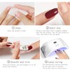 JMEOWIO Semi Cured Gel Strips Nail Art Sticker Wrap Glitter