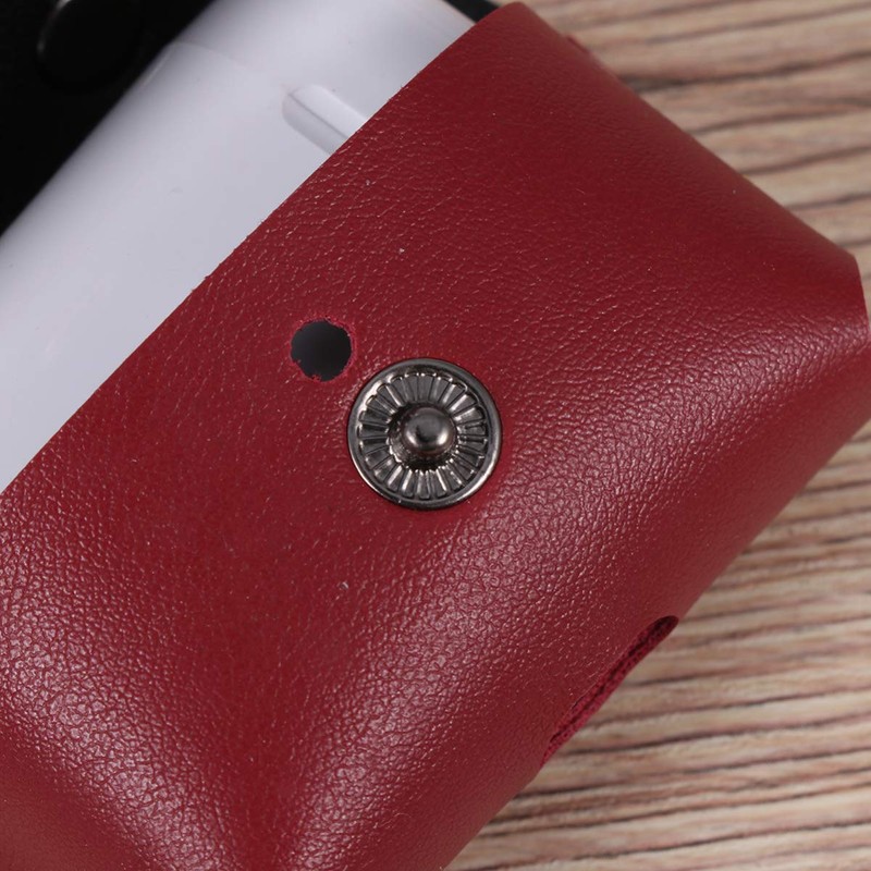 Gatuida Simple Earphone Cover Imitation Leather Headset Protector Anti-lost Case