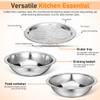 iplusmile Stainless Steel Drain Basket 10 Inch Colander Bowl Combo