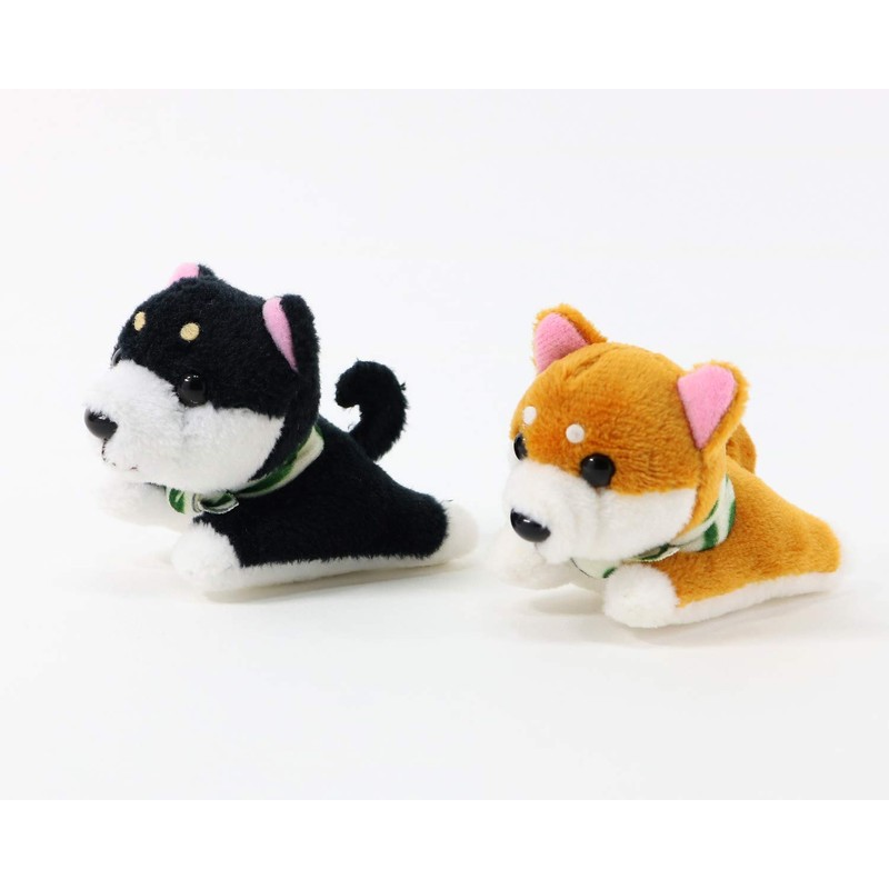 Cute Sale Plush Toy Black Mameshiba Magnet D0034