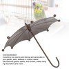 Umbrella Shaped Bird Trough Metal Hanging Bird Feeder Tray Metal