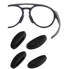 HILEEN - almohadillas para orejas de repuesto para la nariz de 21 mm x 5 mm para anteojos de sol | 2 pares, Negro, 21