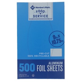 Daily Chef Food Service Aluminum Foil Sheets 500 Sheets