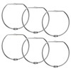 Neikafan Pack of 6 Key Rings Large Key Rings Metal