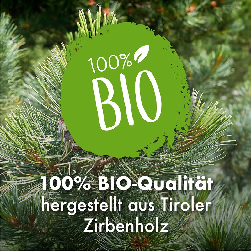 sagl.tirol Mini Swiss pine heart in high-quality packaging (Du bist
