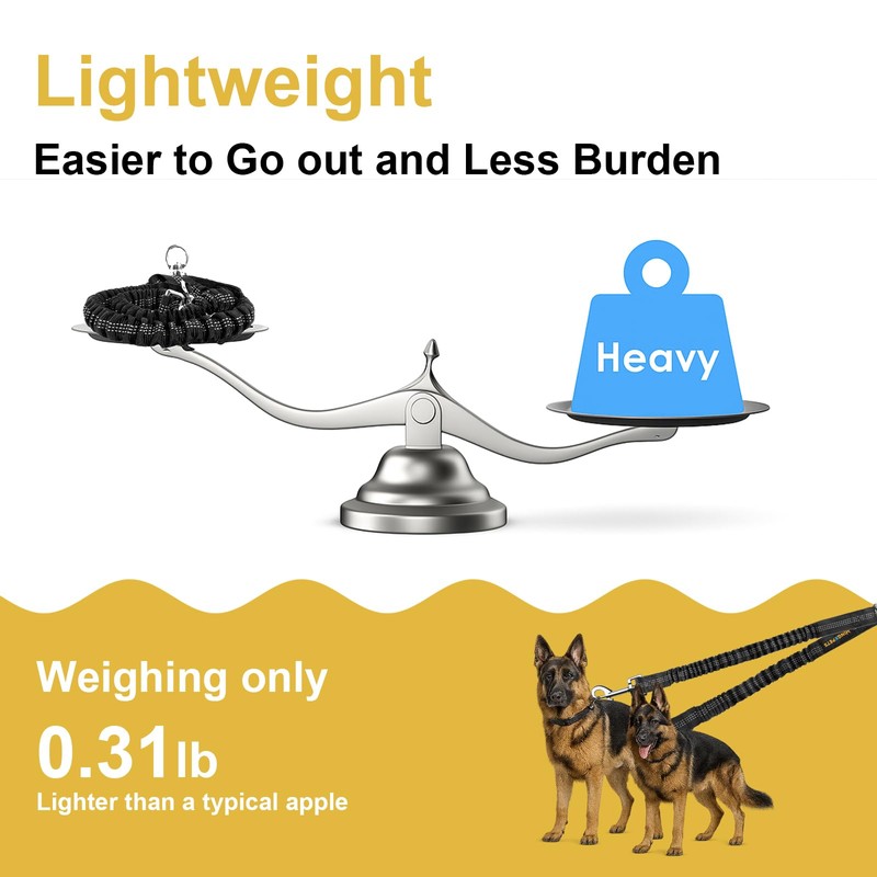 MingXpet 2 Dog Leash, Dog Leash for 2 Dogs, 360°