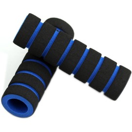 Sluswallow 1Pair Blue Black Nonslip Foam Sponge Bike Motorcycle for Bicycle Handle Bar Grip Cover Bike Handlebar Tape Easy Installation Use Safety,Handlebars, Headsets and Stems,Sports and Outdoors