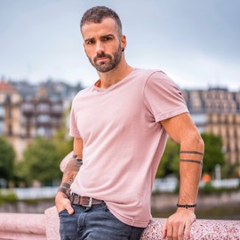 COAI Adjustable Schorl Men's Bracelet with Charm, Metal Schorl Metal, Schorl