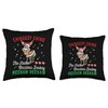 Dominick The Donkey Funny Italian Santa Christmas Xmas Throw Pillow