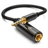 deleyCON 1 x 0.2 m Stereo Audio Jack Adapter Cable