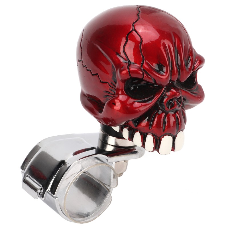 Steering Wheel Spinner Knob Skull Shape Universal Power Handle for