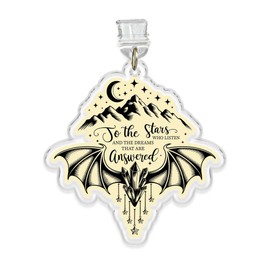 To The Star Who Listen Charms For Kindle, Phone Dust Plug 1.5 Inches Funny ACOTAR Night Court, Mountain, Bat, Bookish Lightning/Type C Dust Plug Charm, Acrylic Material, Accessories DIY Gifts Friend