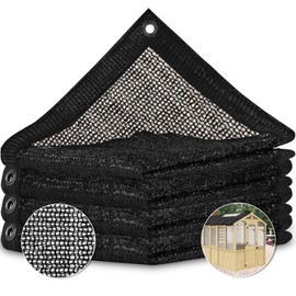 EAGLE PEAK 50 Percent UV Protection Plant Shade Cloth Black Tarp for EAGLE PEAK 6.7x9.7x7.7 ft Wood Greenhouse, Black
