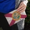 Rustic Florida State Flag Distressed USA Makeup Cosmetic Bag Organizer