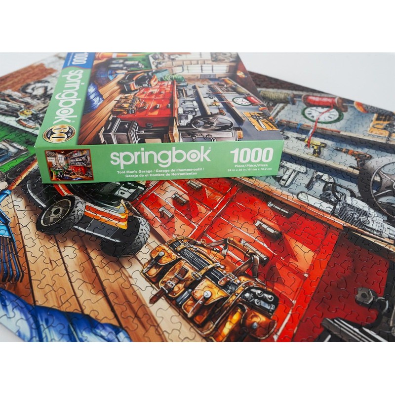 Springbok Tool Man's Garage 1000 Piece Puzzle for Adults -