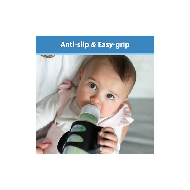 Dr. Brown's Narrow Baby Bottle Handles, 100% Silicone, Easy Grip