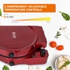COMMERCIAL CHEF Countertop Pizza Maker, Indoor Electric Countertop Grill, Quesadilla