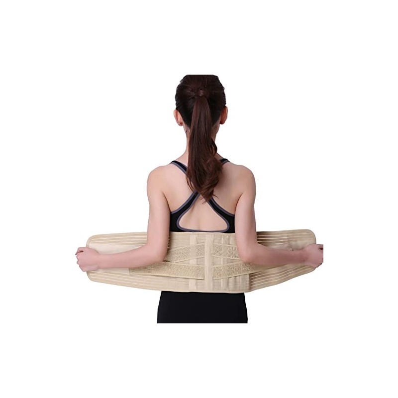 Faja lumbar para la espalda, soporte lumbar para levantar peso,