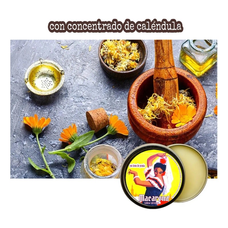 Crema Sebo Res + Calendula + Germen Trigo + Heno