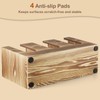 GCWSTJK Wood Coffee Cup and Lid Holder Organizer, Disposable Cup