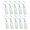 Komonee Work Tools Ruler Metal Keychains Labourer Apparatus Key Rings