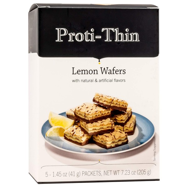 Proti-Thin High Protein Lemon Wafer Squares, Low Sugar, Low Carb,