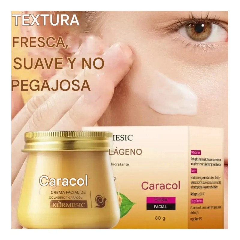 Crema Facial Baba De Caracol Y Colágeno Madura Día/noche