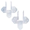 LAJIAOZ Strong 18-Gauge Hurricane Tie Hot Dip Galvanized Joist Hangers