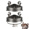 ZHIYUEJING 2-Tier Suction Cup Shower Caddy,No Drilling Required,Shower Suction Shelf,For