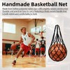 DLBEEM 4 Pcs Single Basketball Bag Mesh Drawstring Volleyball Socce