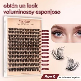 Pestañas Extensions Kit 144pcs Hd01 Curvation D 8-18 Mm                                                                                               