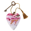 Demdaco Floral Deer Art Heart