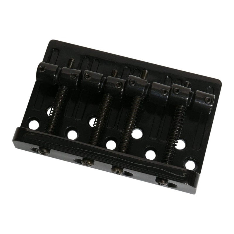 4 String Bass Guitar Bridge - Dual Load BB101 Black