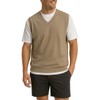 Akwa Men’s V-Neck Golf Vest Lightweight Waterproof Pullover Sweater Wind-Resistant