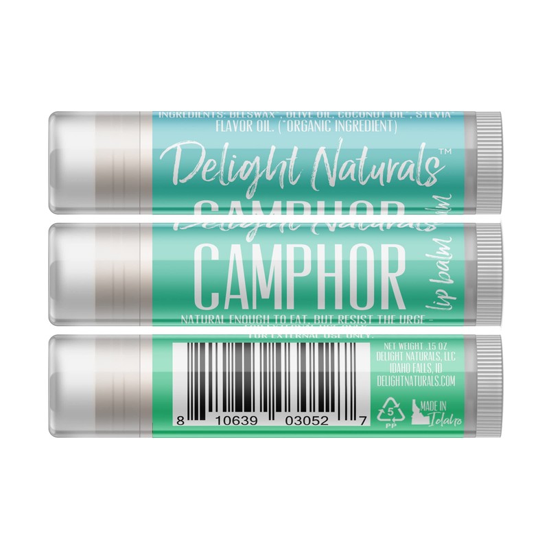 Delight Naturals Camphor Lip Balm - Single Tube
