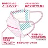 3D Mask, Makeup-Resistant Mask, Slightly Smaller/Medium Size, 5 Pieces, White