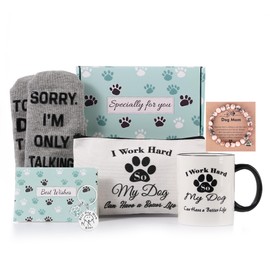 Dog Mom Gifts For Women,Funny Dog Mom Mugs Bracelets for Dog Lovers,Dog Themed Gift Basket,Dog Mom Mothers Day Birthday Gifts for Wife Grandma Sisters.